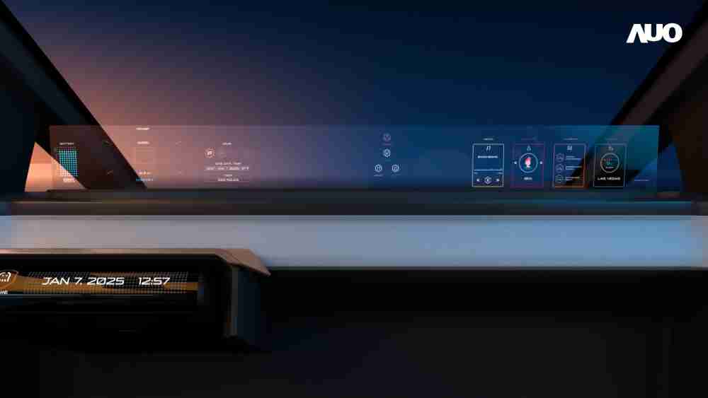 赏金国际无界透明显示接口(Horizon Image Glass)透过车运算方案整合仪表板、、中控台及副驾显示器，，，，一体式全景呈现，，提供乘用者清晰的前方视野、、、行车必要信息与娱乐功能