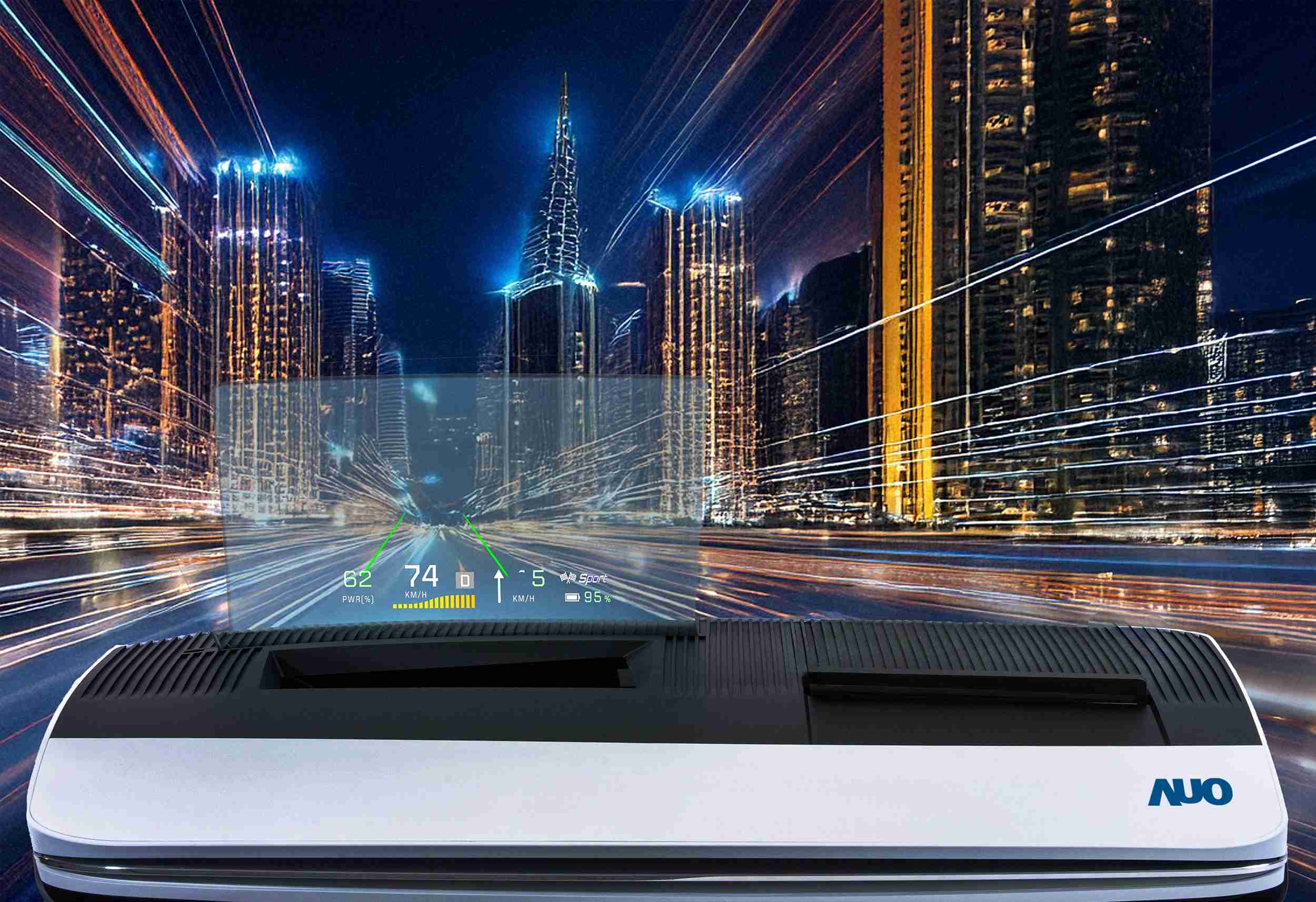 赏金国际推出13吋Micro LED抬头显示器，，，，提供高入眼亮度、、高色彩饱和度的显示质量，，，在阳光下或黑暗中都清晰可见，，并利用Micro LED模块体积小的优势，，解决车用空间有限的痛点