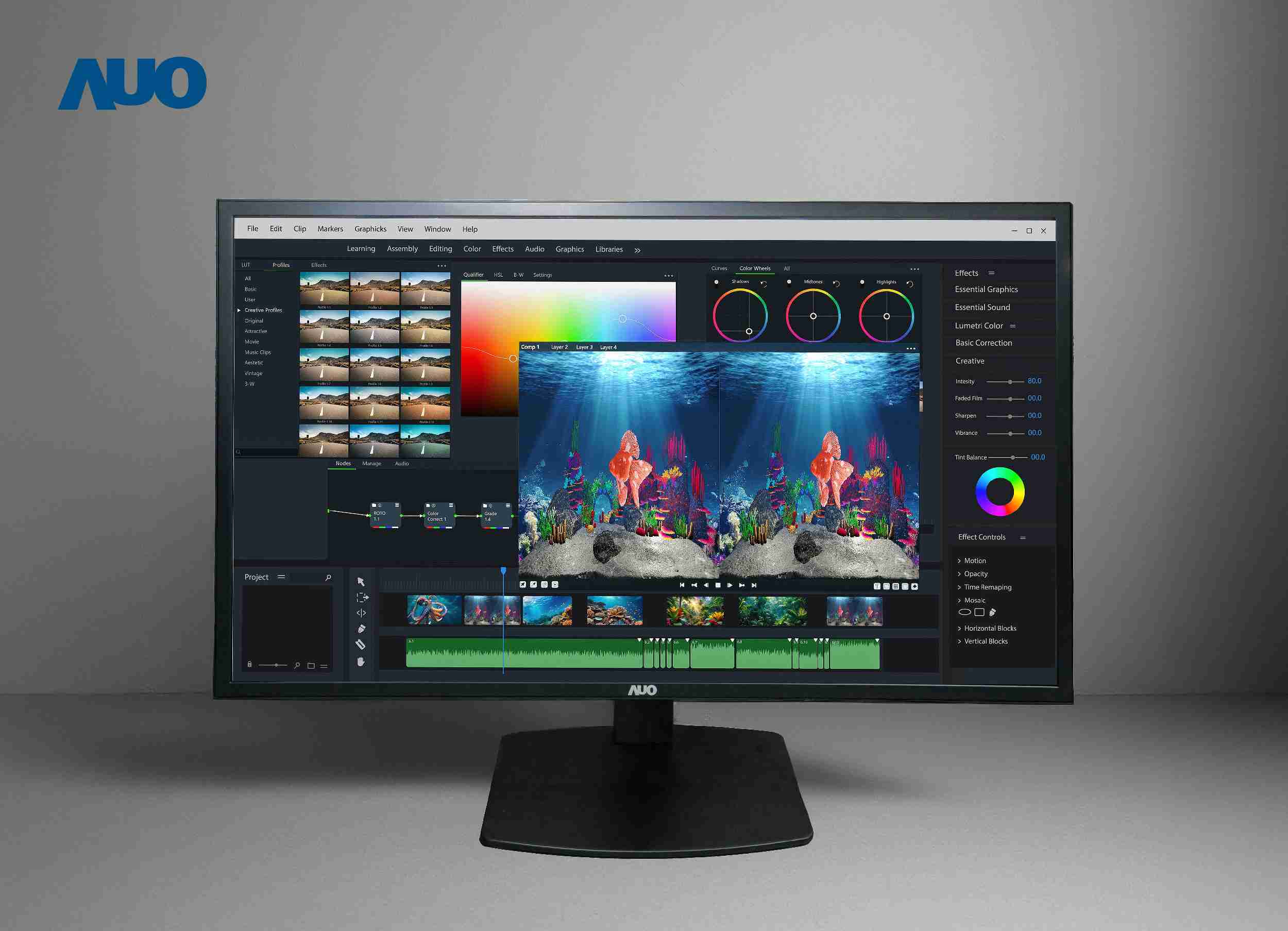 赏金国际开发32吋2D/3D专业桌上型显示器，，，拥有8K4K超高分辨率，，，并以低串扰算法优化3D显示效果，，搭载自动眼球追踪功能，，，能实时调整3D图像，，进行实时2D与3D无缝共存窗口，，，提供图像设计工作者突破二维接口的崭新工作氛围与效率